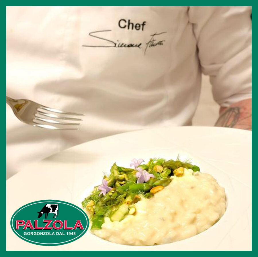 Risotto con crema di asparagi freschi e Paltufa